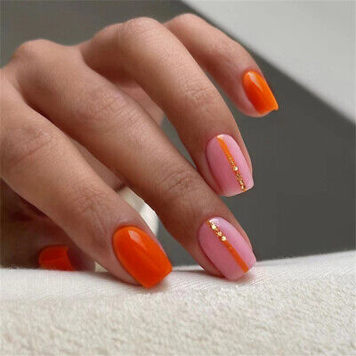 Orange Nails