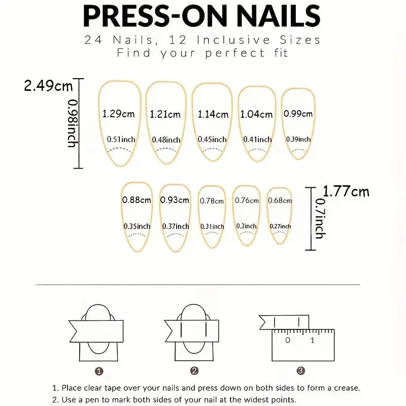 Green Acrylic Press On Nails