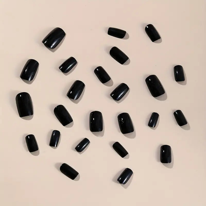 Girls All Seasons Black Nails