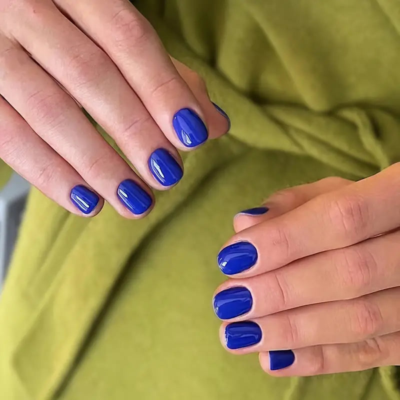 Navy Blue Acrylic Nails