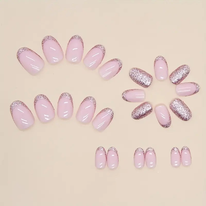 Almond Shaped French Style Nails