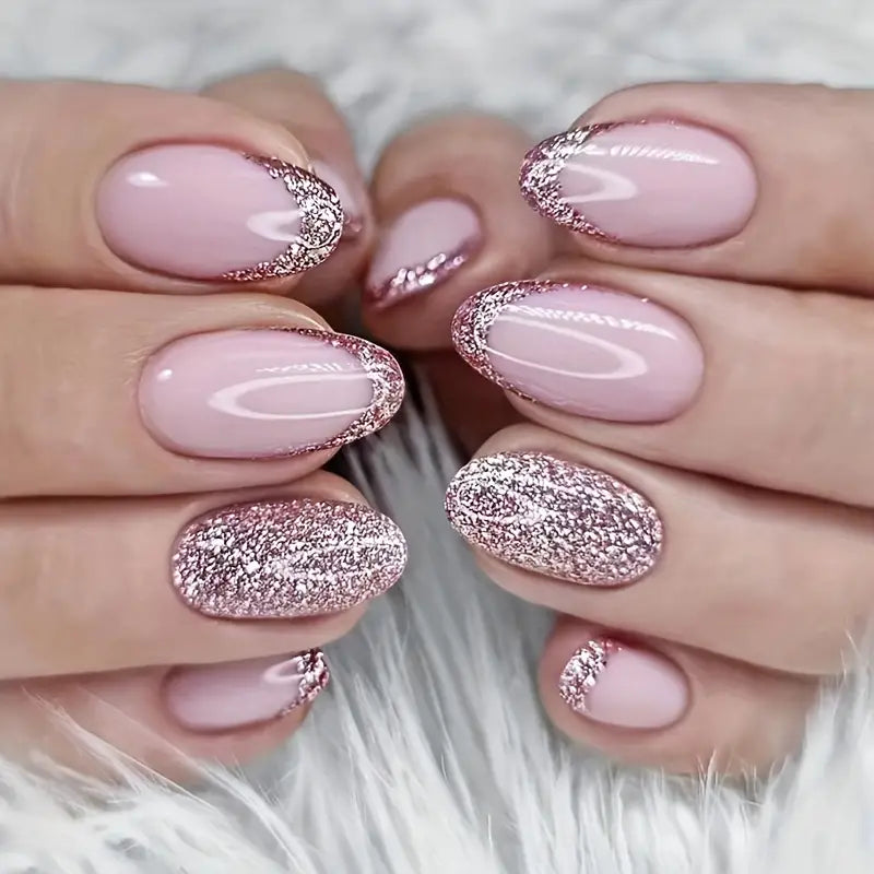 Almond Shaped French Style Nails