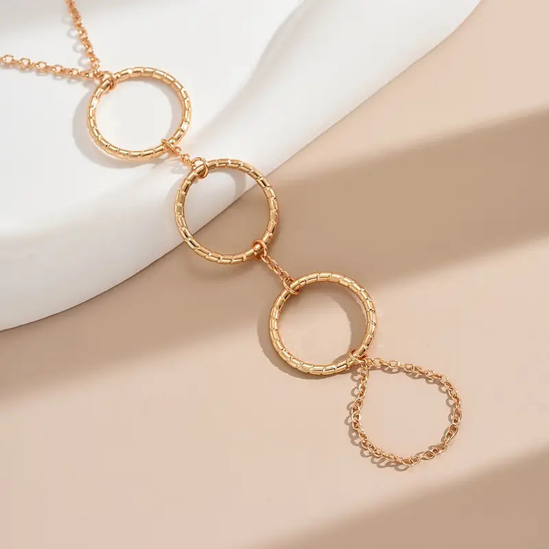 Golden Color Chain Bracelet