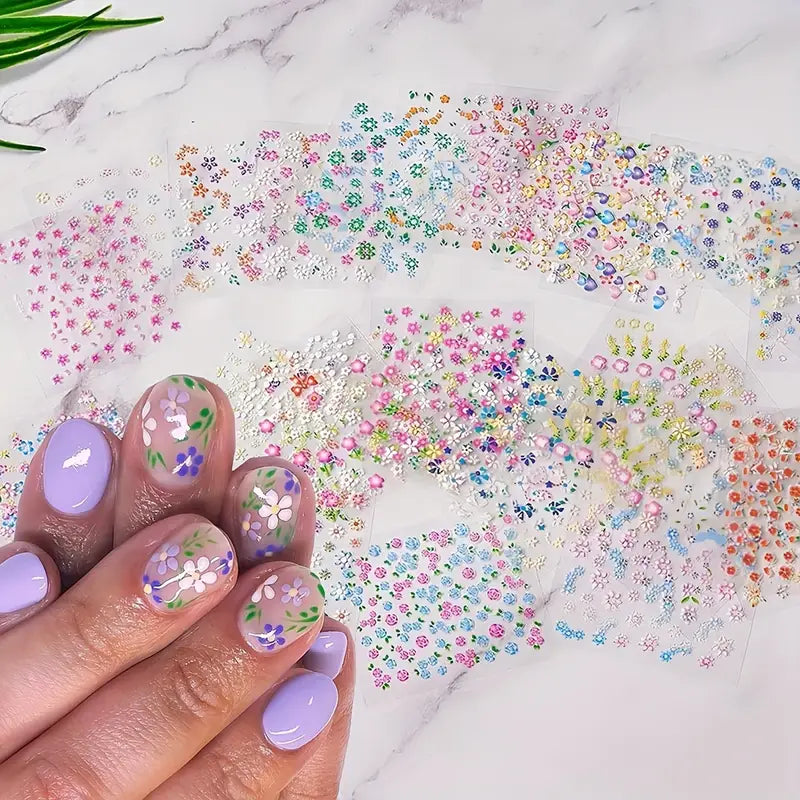 Colorful Nail Art 3D Stickers