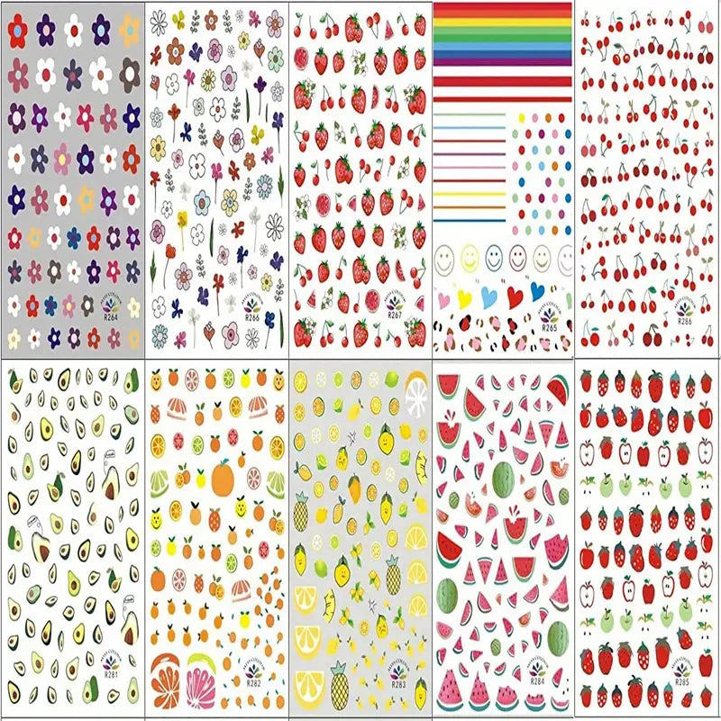 Fruit Nail Art Stickers Decal