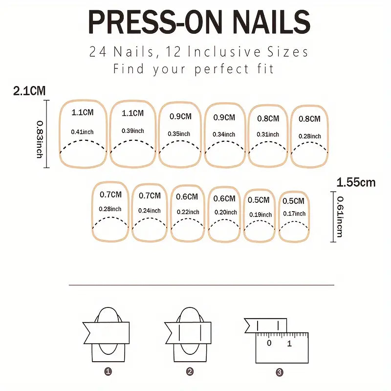 Nude Short Oval Press On Nails