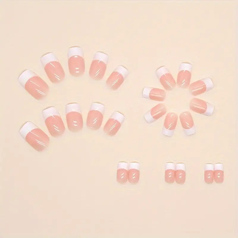 White French Pinkish Nails