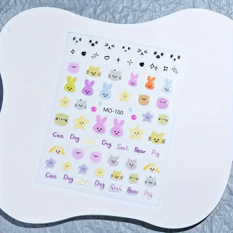 Cute Cartoon Nail Art Stickers