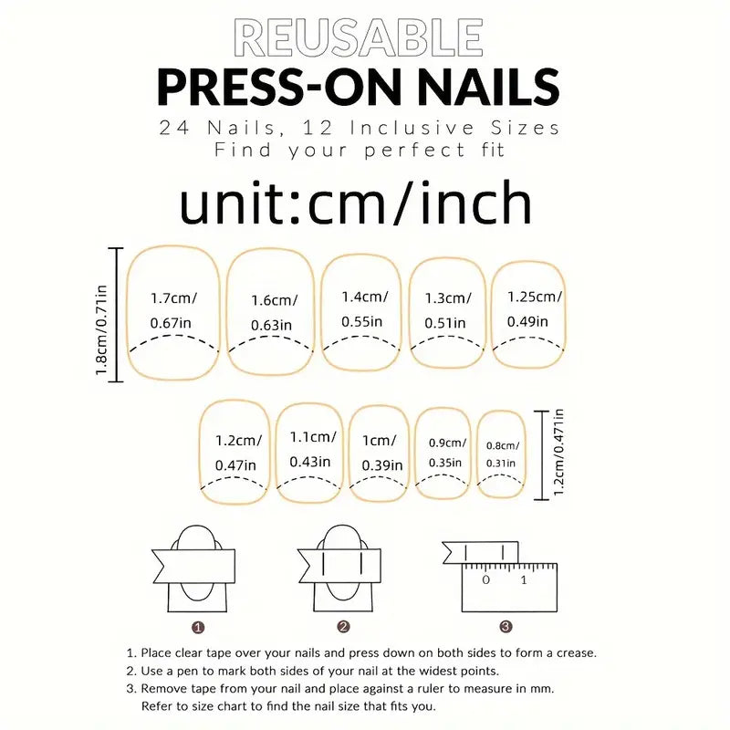 Glossy Nude Square Press On Nails