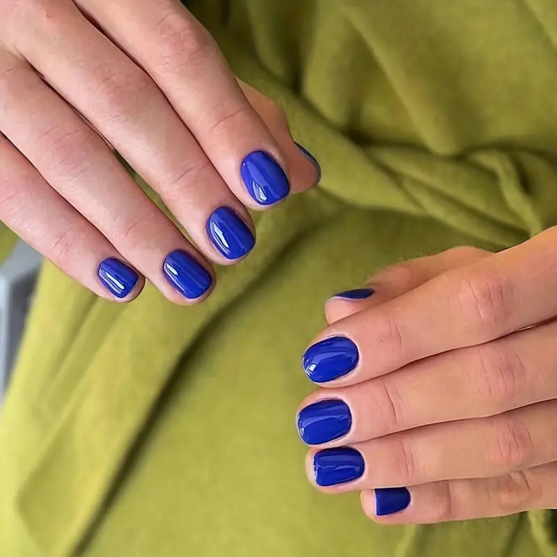 Daily Wear Dark Blue Nails