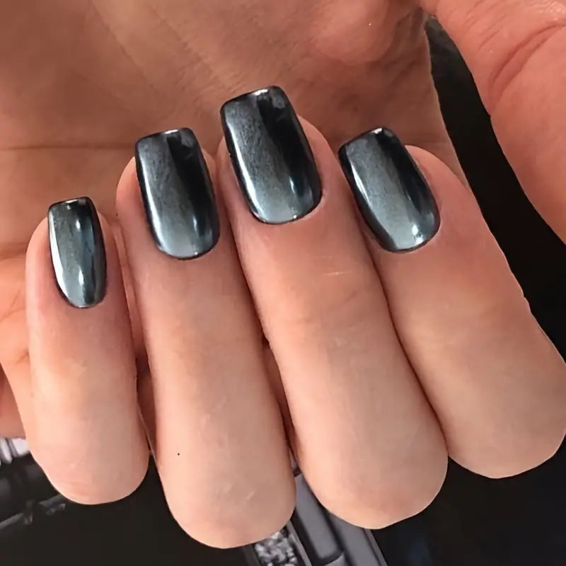 24pcs Metallic Solid Color Nails