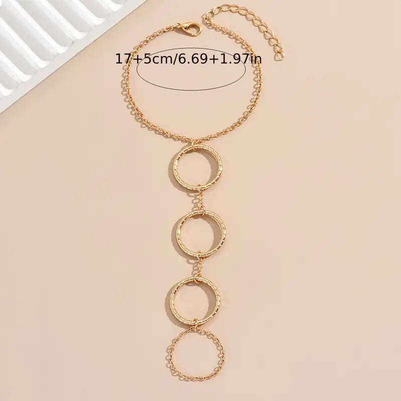 Golden Color Chain Bracelet