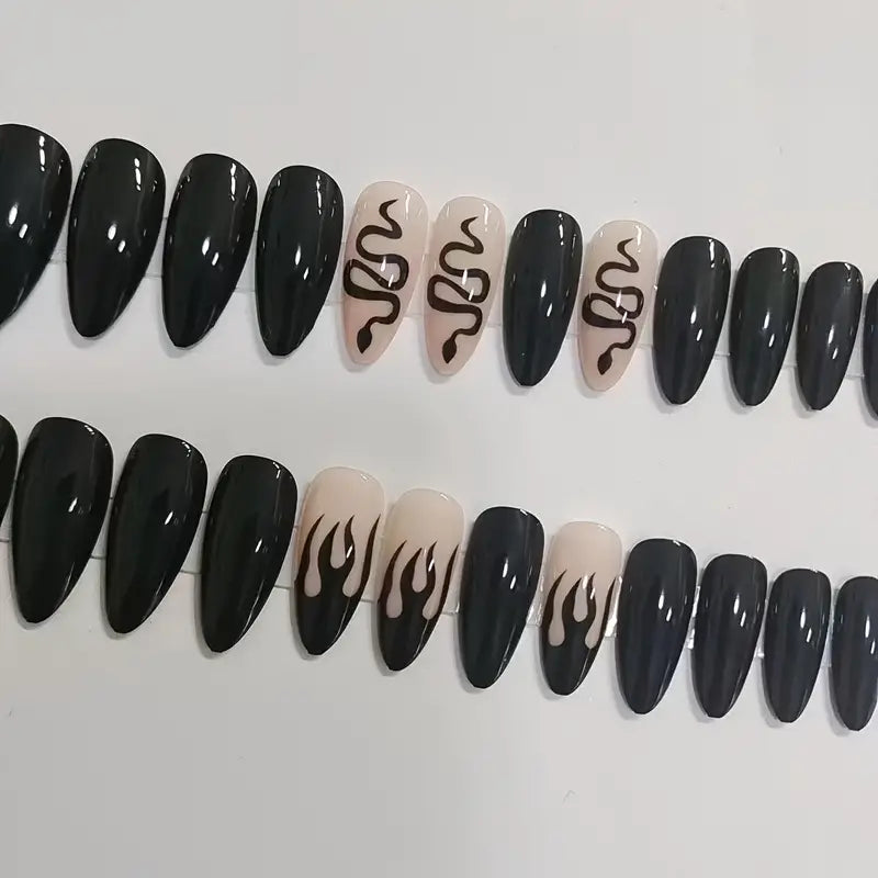 Snake Design Press On Nails