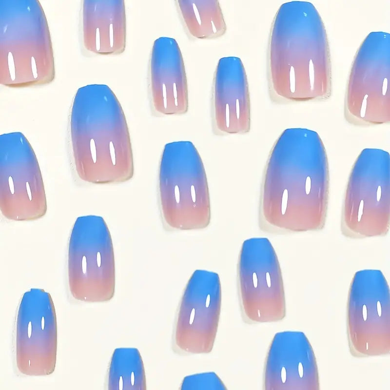 Gradient Ballerina Fake Nails