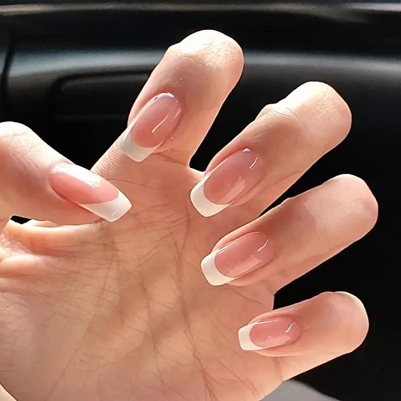 White French Pinkish Nails