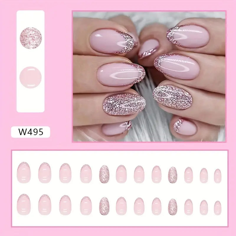 Almond Shaped French Style Nails