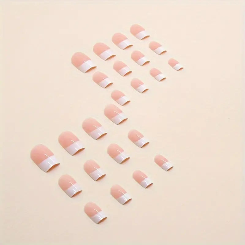 White French Pinkish Nails