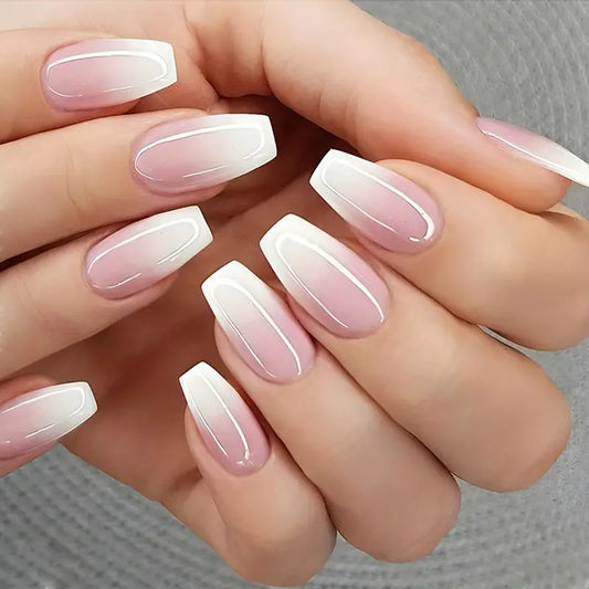 Sweet Pink Gradient Press On Nails