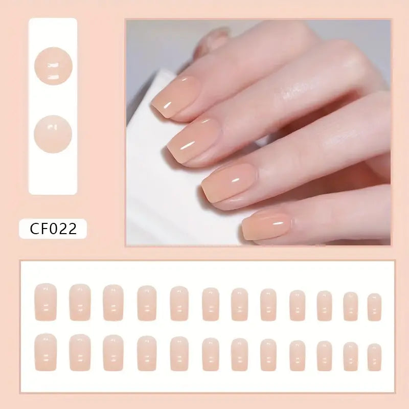 Glossy Square Nails