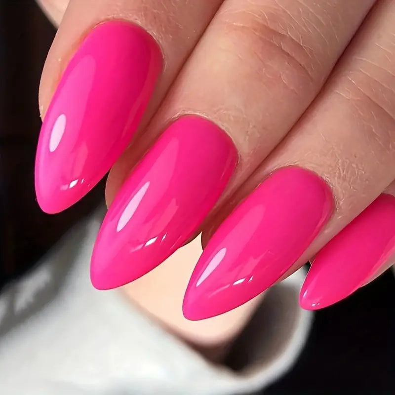 Glossy Solid Color Summer Nail