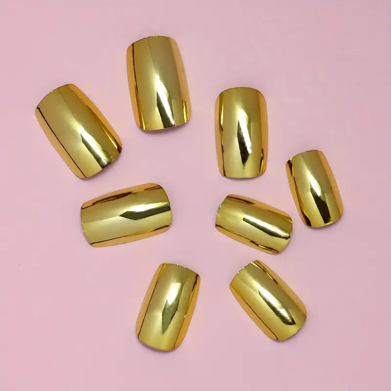 Metallic Gold Plating Nails