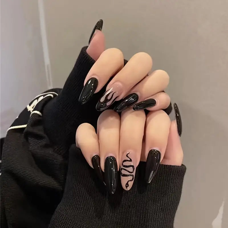 Snake Design Press On Nails