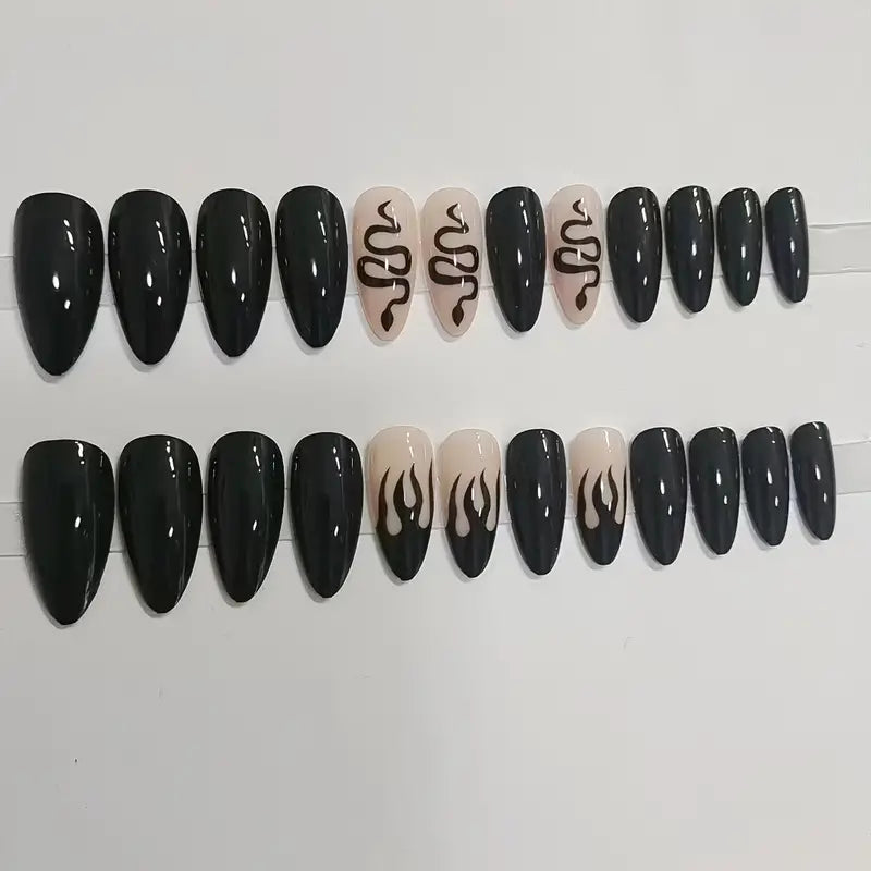 Snake Design Press On Nails