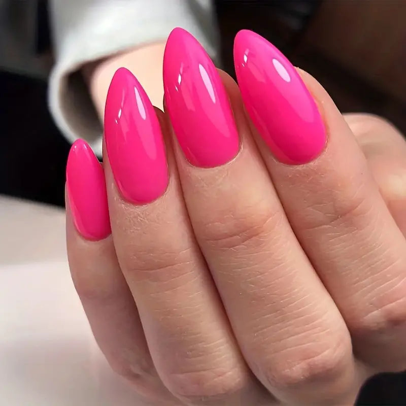 Glossy Solid Color Summer Nail