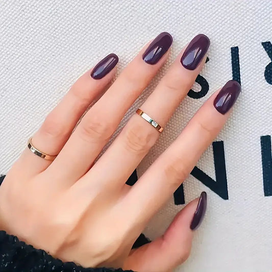 Glossy Short Square Press On Nails