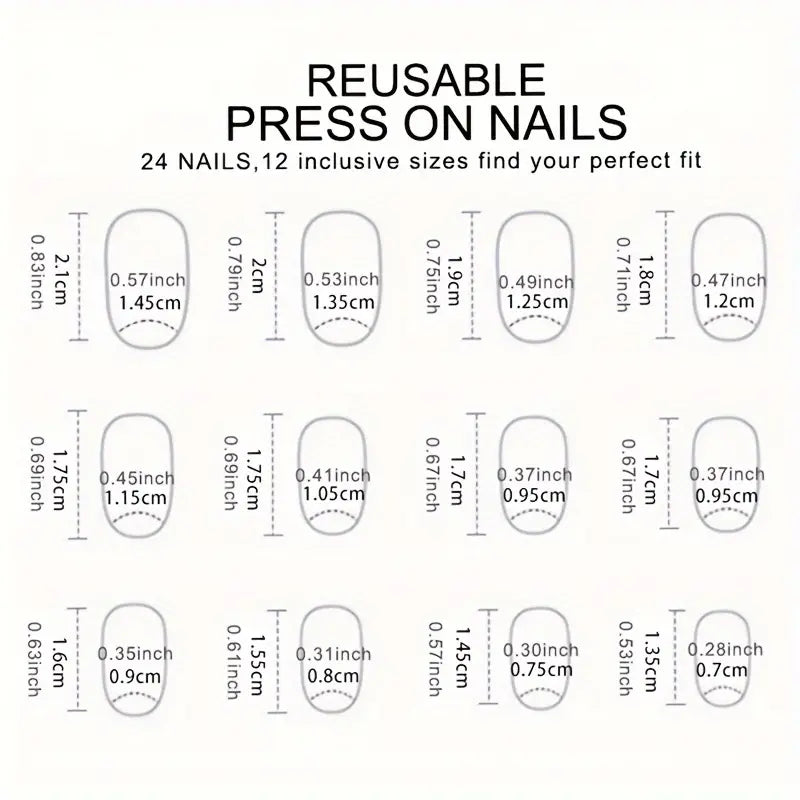 Short Shape Brown Series Nails