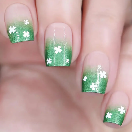 Spring green gradient Nail