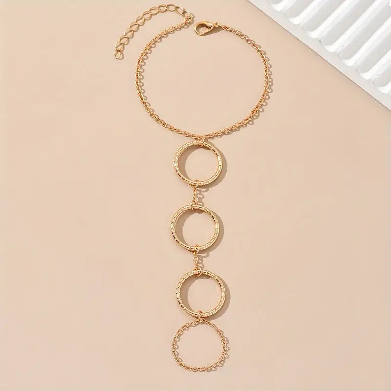 Golden Color Chain Bracelet