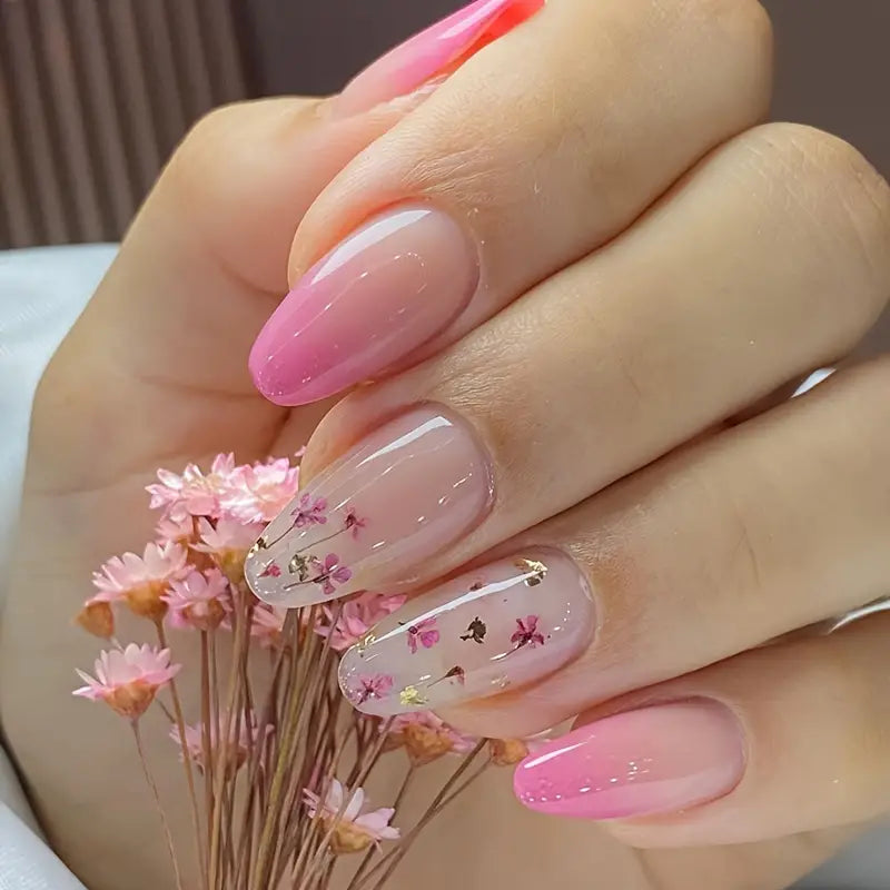 Pinkish Gradient Press On Nails