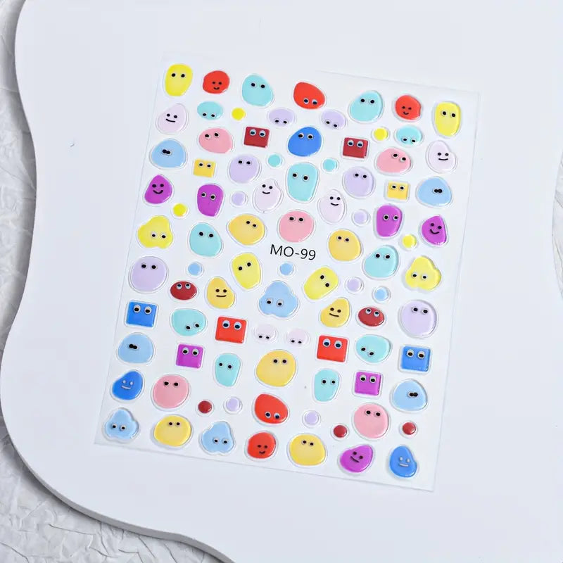 Cute Cartoon Nail Art Stickers