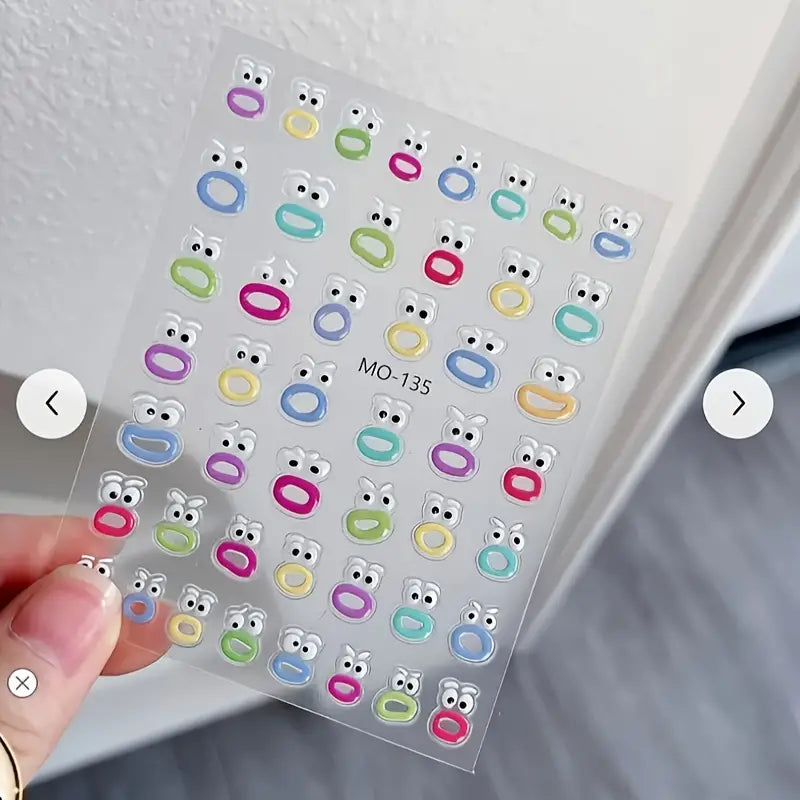 Funny Expression Nail Stickers