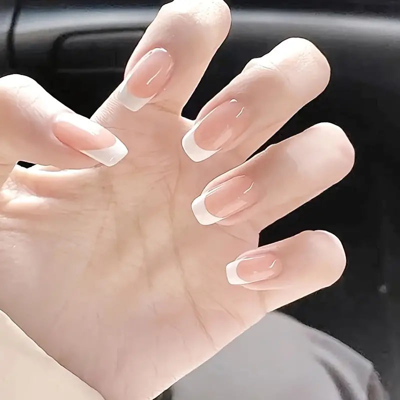 French Style White Edge Nails