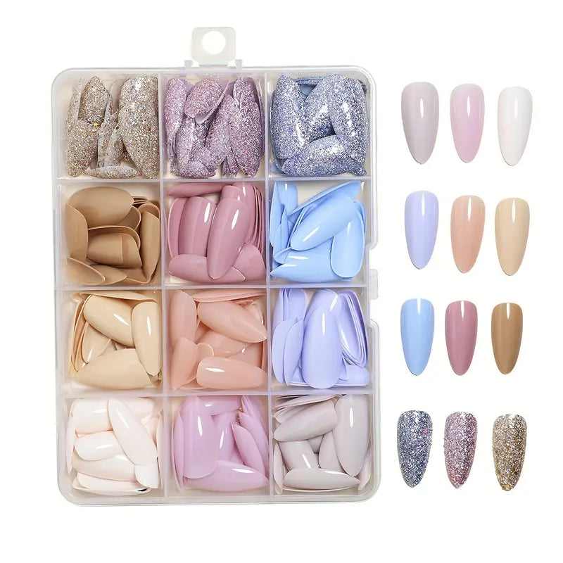 Almond Shaped Nails - 12 Colors