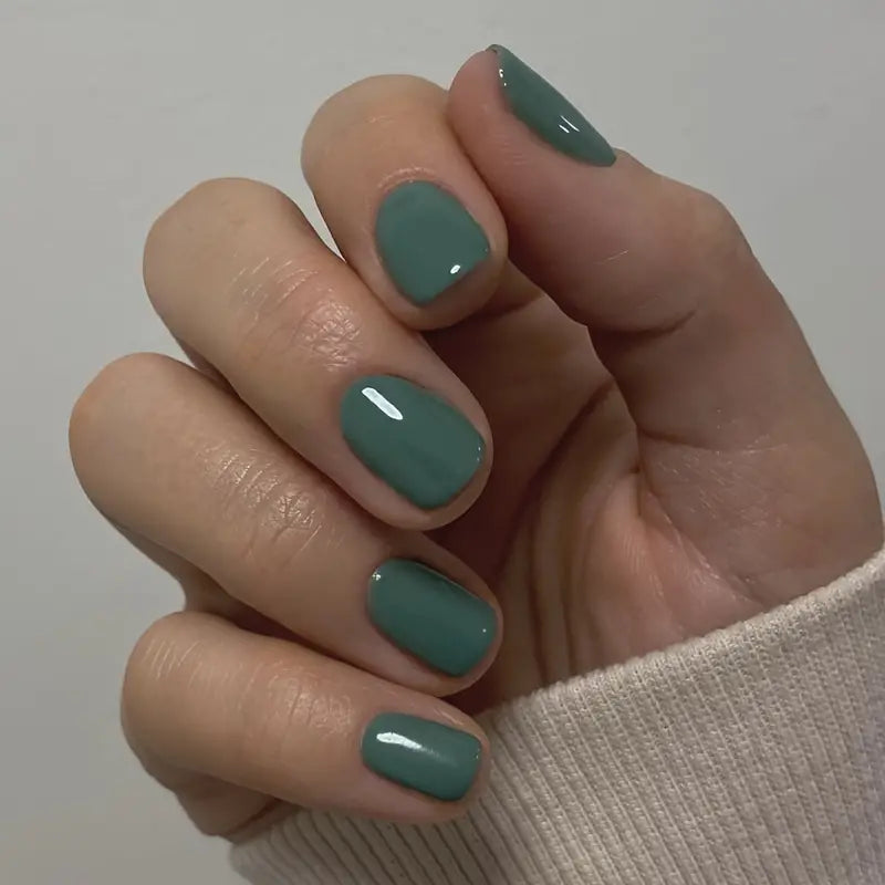 Green Artificial Acrylic Nails