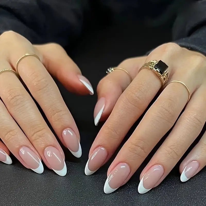 French Style White Edge Nails